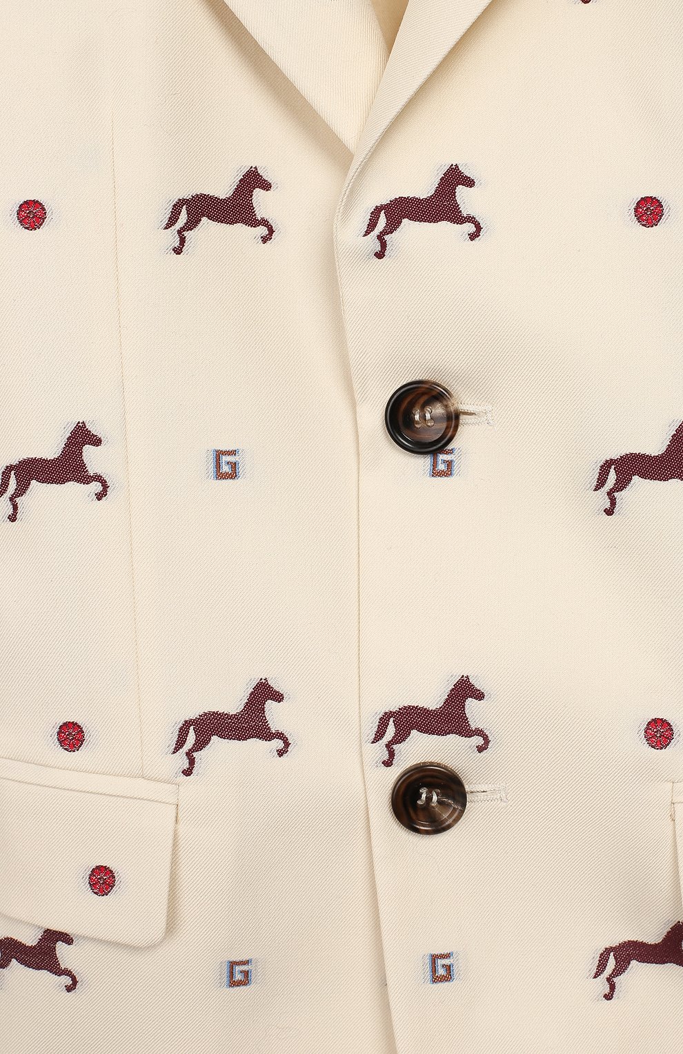 Хлопковый пиджак GUCCI, арт. 600282/XWAHA, фото 3