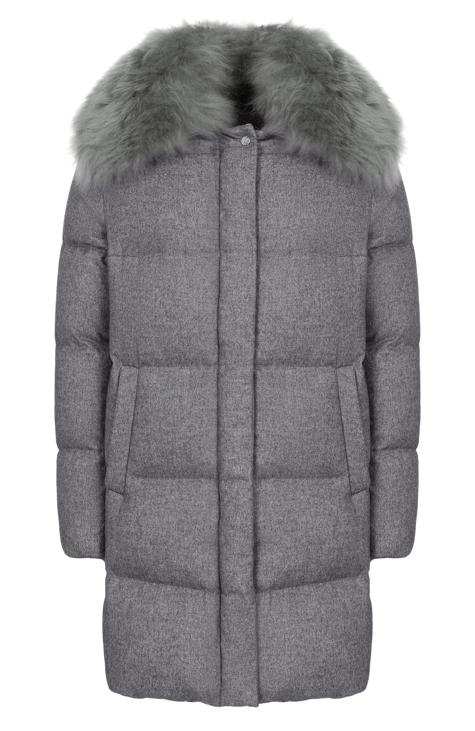 Пуховик с воротником из козлика HERNO, арт. PI002295D/38087, фото 1