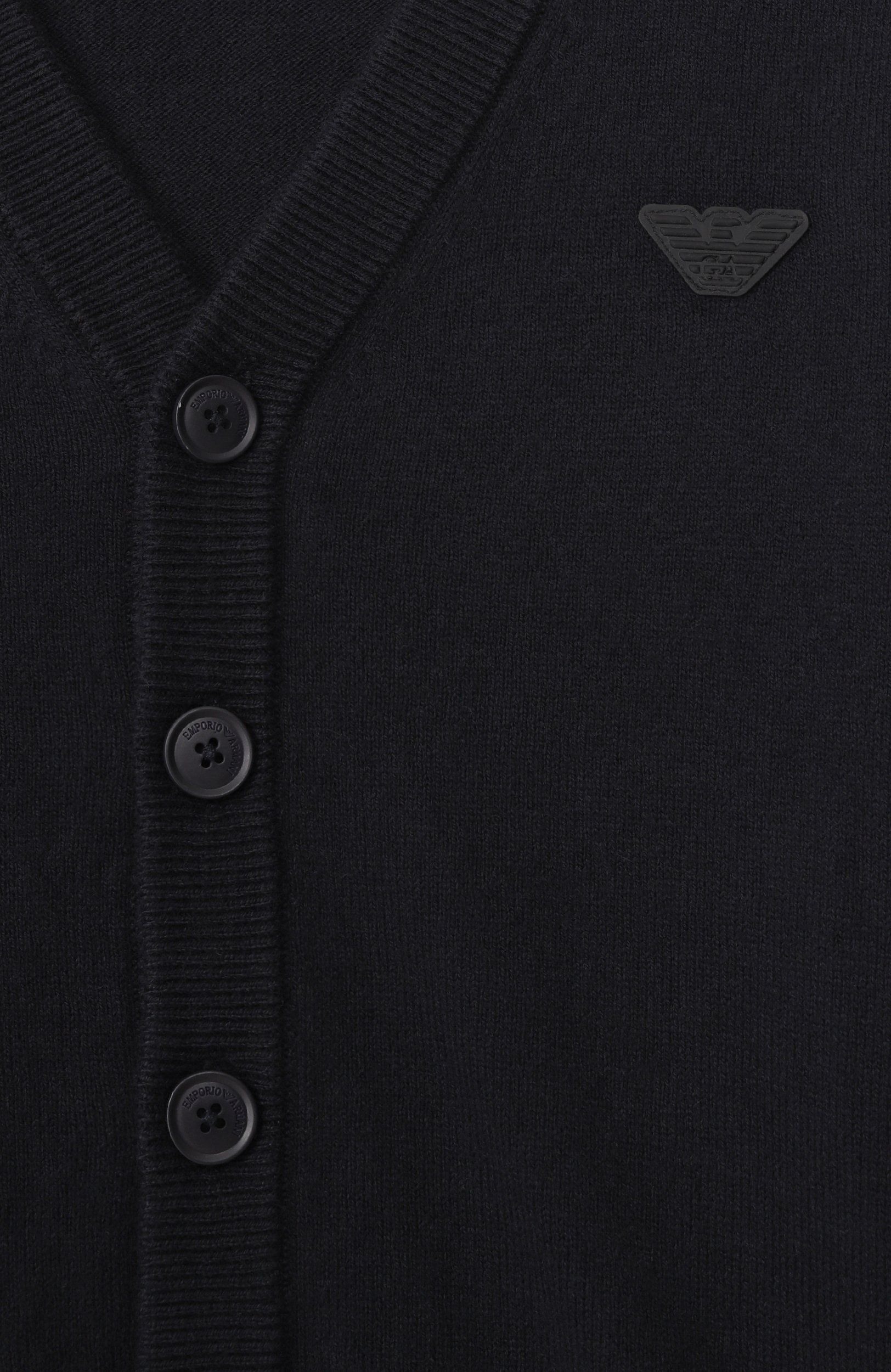 Кардиган из хлопка и шерсти EMPORIO ARMANI, арт. EB000437/AF28773, фото 3