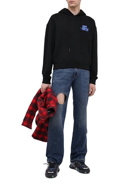 Хлопковое худи OFF-WHITE, арт. 0MBB037R21FLE003, фото 2