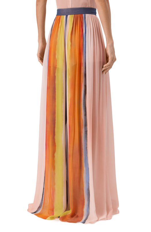 Брюки из вискозы и шелка Elie Saab P0127/VI005 Разноцветный  P0127/VI005 Фото 4