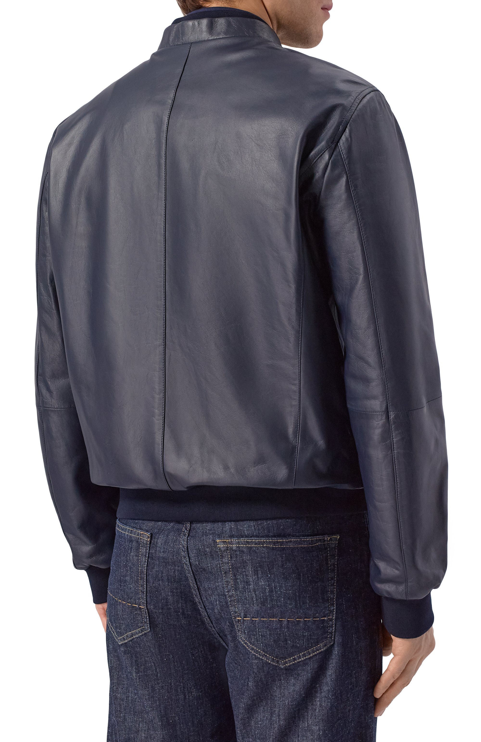 Двусторонний кожаный бомбер CORNELIANI, арт. 27L5W3/2720175, фото 4