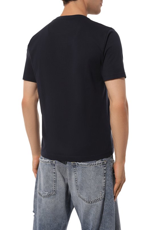 Хлопковая футболка Aeronautica Militare TS2221J641 Синий  TS2221J641 Фото 4