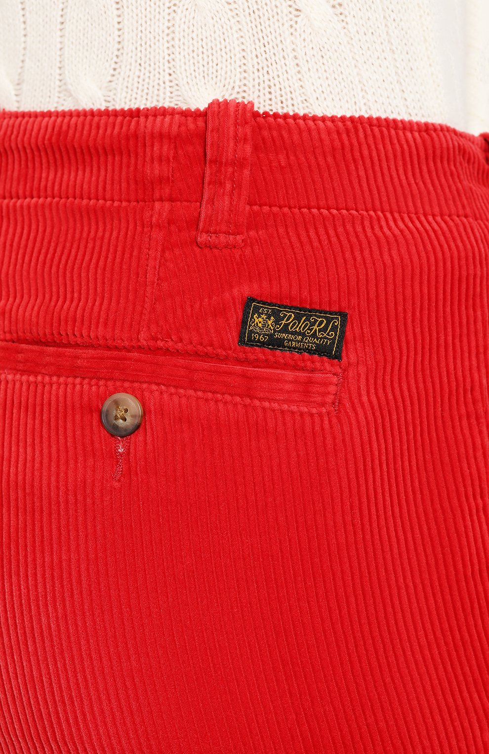 Вельветовые брюки POLO RALPH LAUREN красного цвета по цене 24100 руб., арт. 211759965, фото 5 Вельветовые брюки POLO RALPH LAUREN, арт. 211759965, фото 5