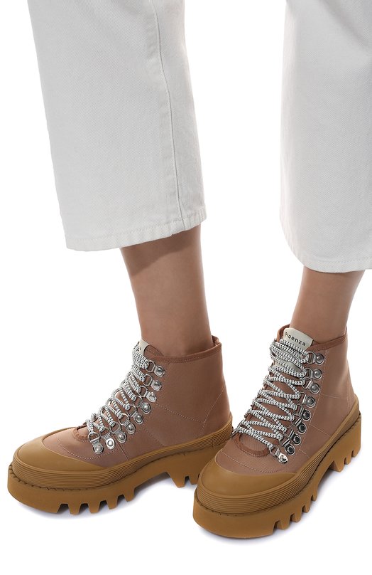 Текстильные ботинки Proenza Schouler Коричневый, фото 3