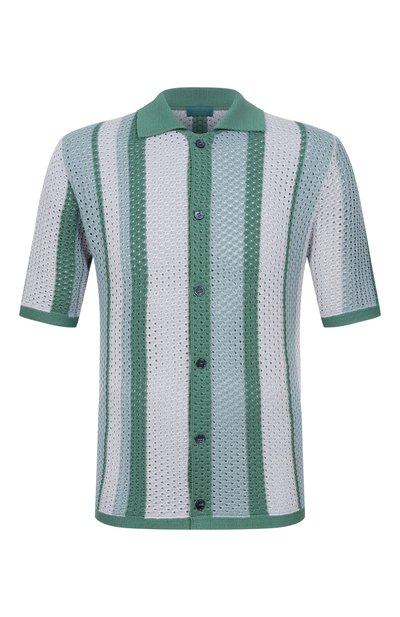 Мужская рубашка из шелка и хлопка MVST, арт. M26.2PM.K144/Y207 KNIT SETA-C0T0NE