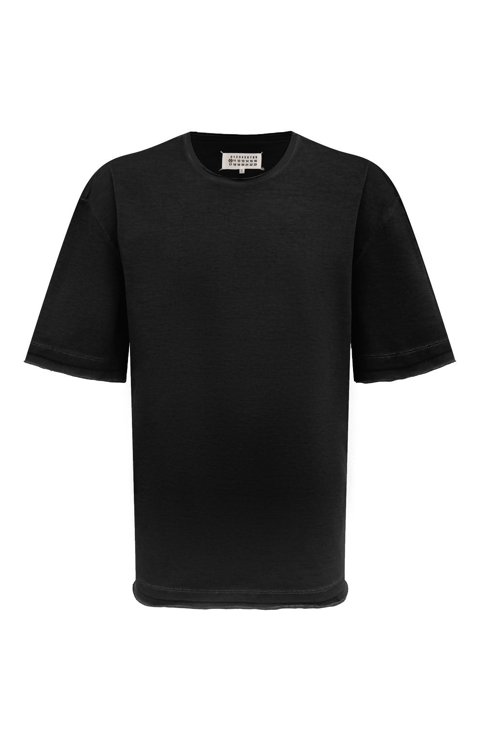 Хлопковая футболка MAISON MARGIELA темно-серого цвета по цене 43750 руб., арт. S50GC0668/S23883, фото 1 Хлопковая футболка MAISON MARGIELA, арт. S50GC0668/S23883, фото 1