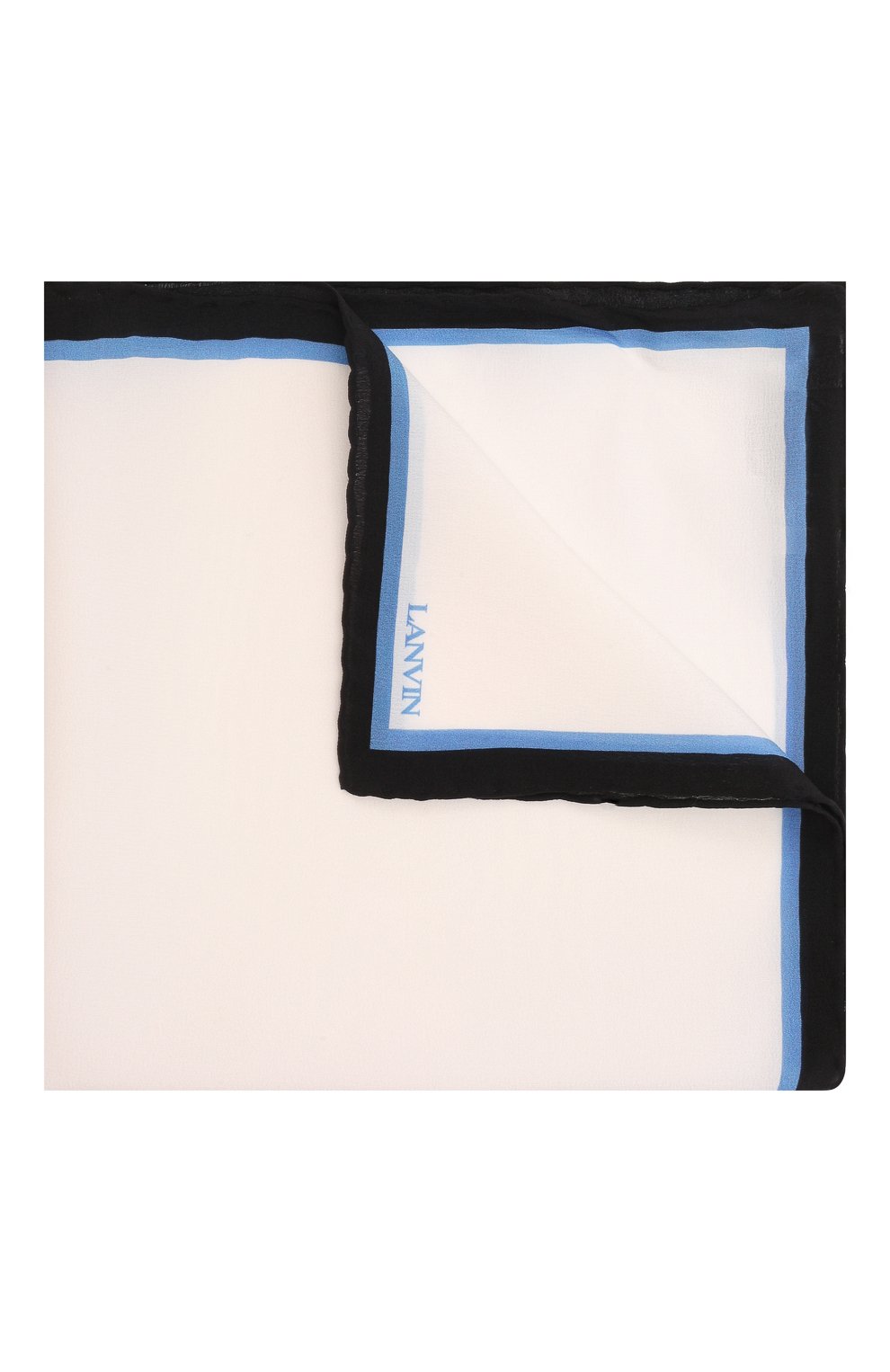 Шелковый платок LANVIN белого цвета по цене 6405 руб., арт. 3803/HANDKERCHIEF, фото 1 Шелковый платок LANVIN, арт. 3803/HANDKERCHIEF, фото 1