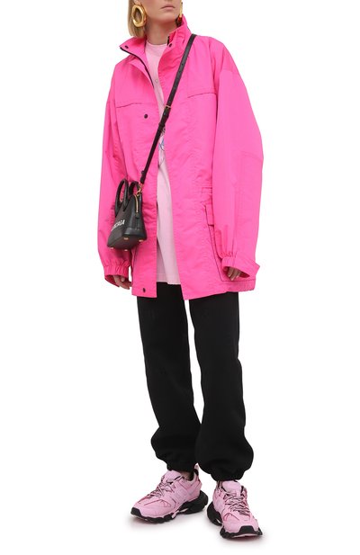 Хлопковый лонгслив BALENCIAGA розового цвета по цене 97650 руб., арт. 641583/TJVI1, фото 2 Хлопковый лонгслив BALENCIAGA, арт. 641583/TJVI1, фото 2