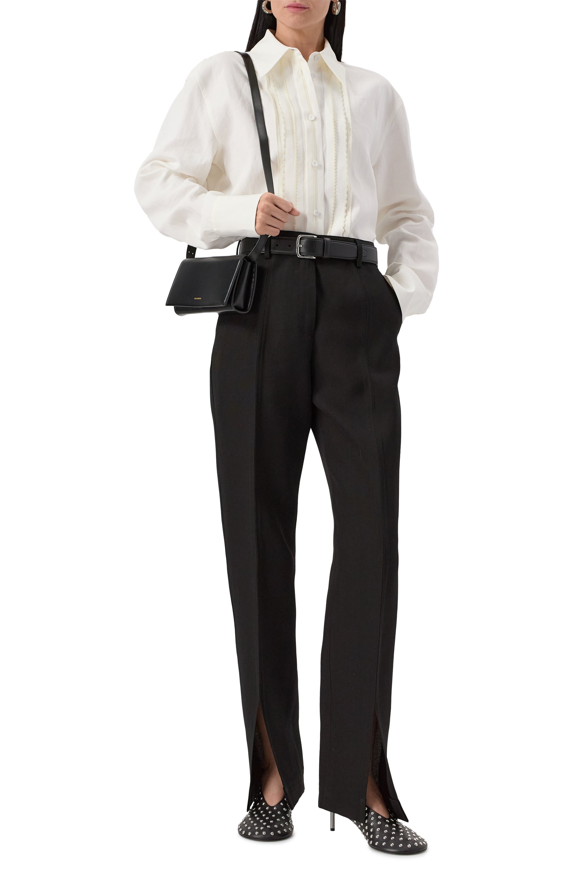 Брюки из вискозы и шелка JIL SANDER, арт. J03KA0301-J65005, фото 2