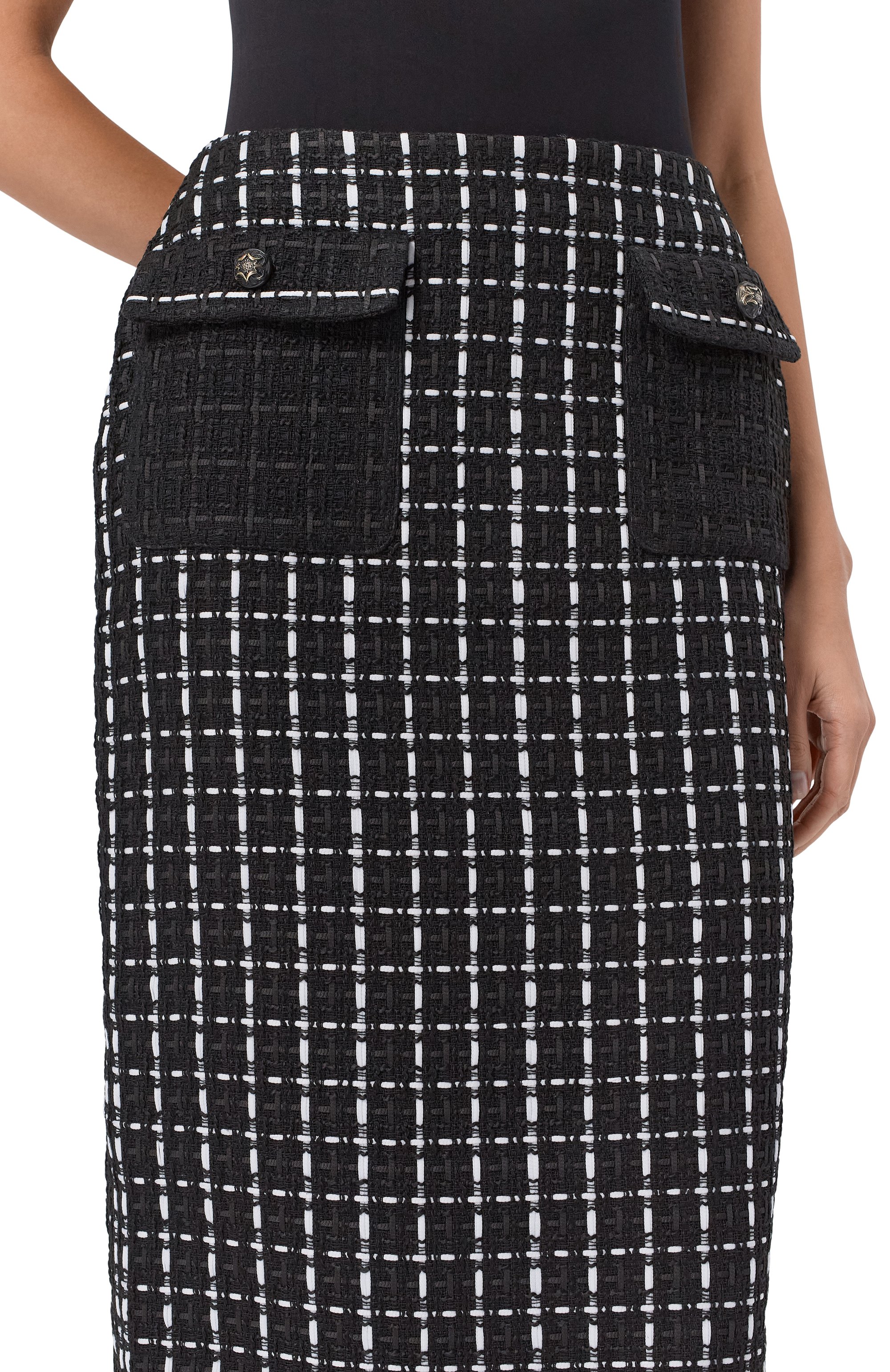 Твидовая юбка ELIE SAAB, арт. SK197NP25/TW007, фото 5