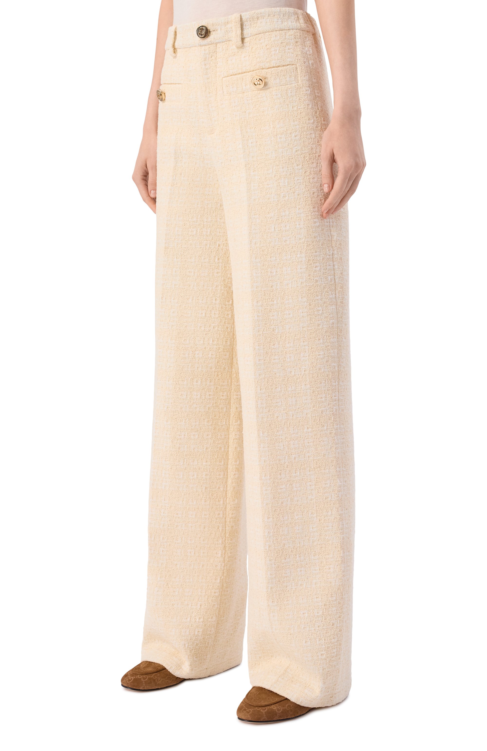 Твидовые брюки GUCCI, арт. 856087/ZAUB6, фото 3