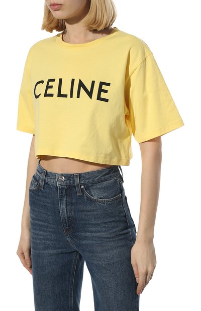 Хлопковая футболка CELINE, арт. 2X761671Q, фото 3