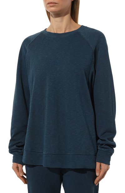 Хлопковый свитшот JAMES PERSE бирюзового цвета по цене 33100 руб., арт. WXA3657, фото 3 Хлопковый свитшот JAMES PERSE, арт. WXA3657, фото 3