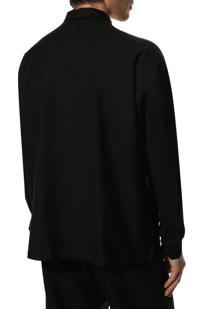 Шерстяная рубашка PRADA, арт. SC614-11AD-F0002-221, фото 4