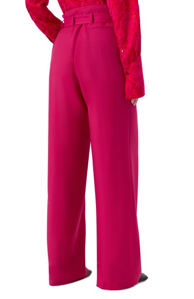 Шерстяные брюки DRIES VAN NOTEN фуксия цвета по цене 108500 руб., арт. 251-010926-1381, фото 4 Шерстяные брюки DRIES VAN NOTEN, арт. 251-010926-1381, фото 4
