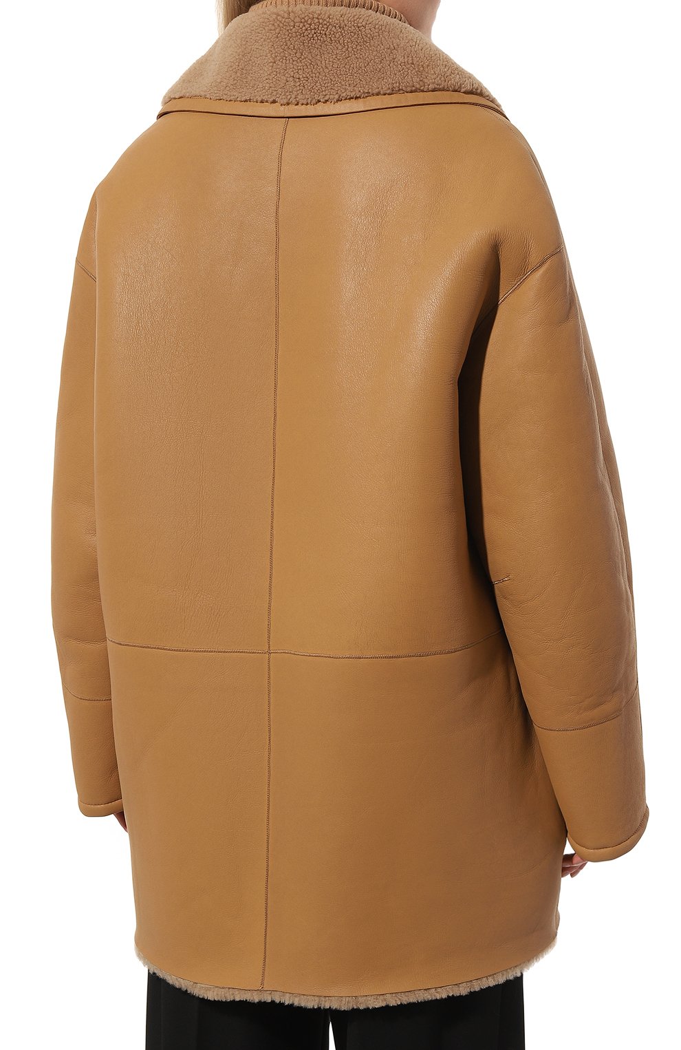 Двусторонняя дубленка из овчины LUDA NIKISHINA, арт. FC/ELLE/np-kr/beige, фото 4