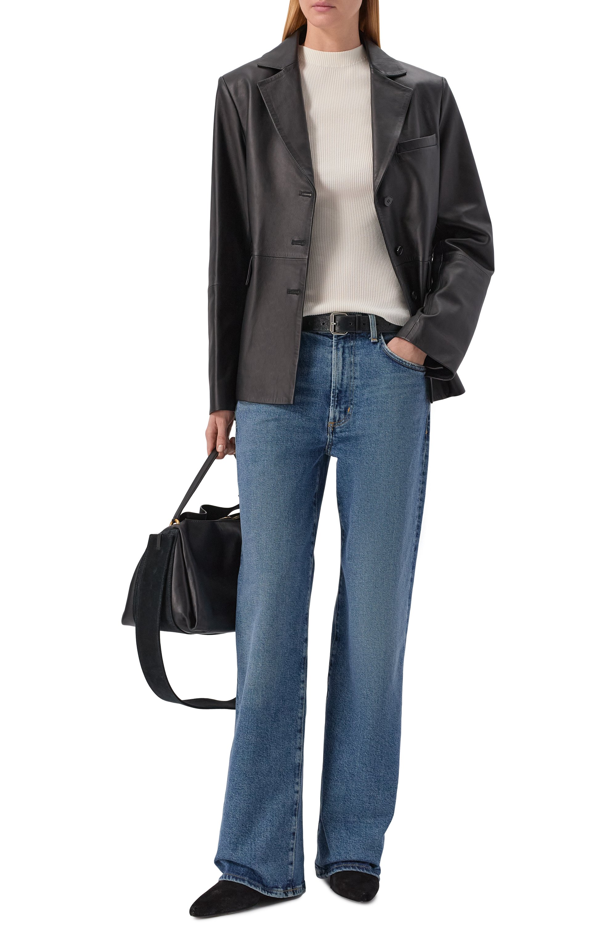 Джинсы harper AGOLDE синего цвета по цене 55300 руб., арт. A9153B1767, фото 2 Джинсы harper AGOLDE, арт. A9153B1767, фото 2