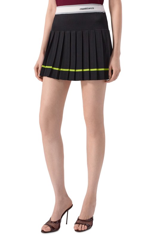 Плиссированная юбка Casablanca W-SP26-KW-1234-01 Чёрный  W-SP26-KW-1234-01 Фото 3