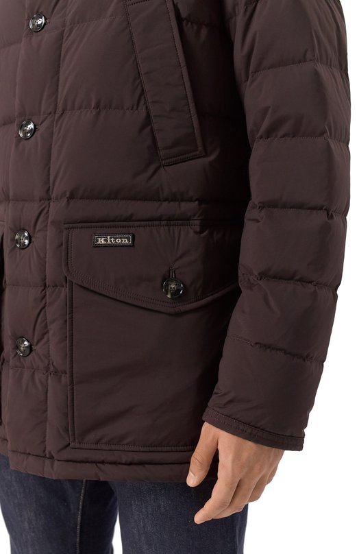 Пуховик Kiton UW2250V0440H04 Коричневый  UW2250V0440H04 Фото 5