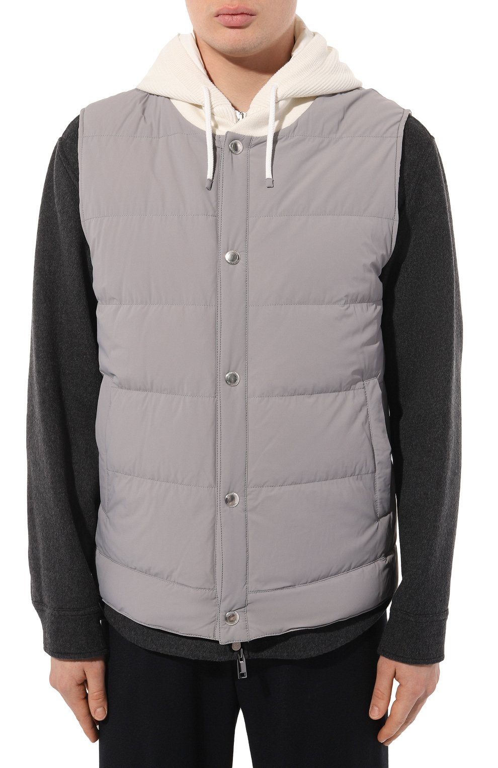 Пуховый жилет BRUNELLO CUCINELLI, арт. MM4037346G, фото 3