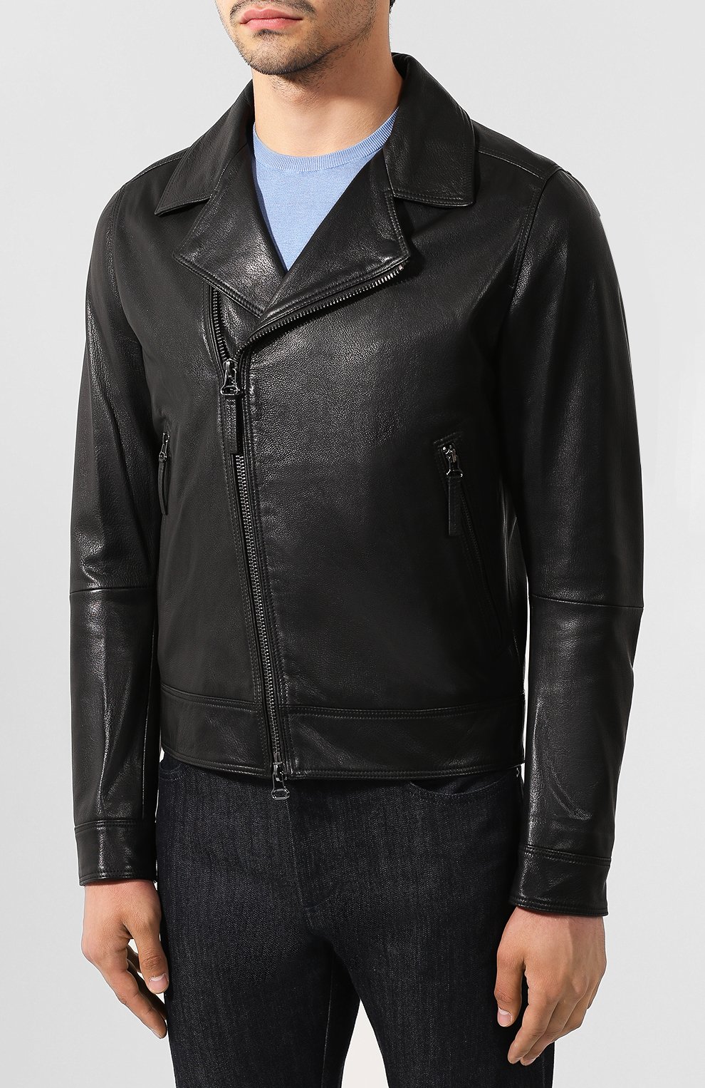 Кожаная косуха BOSS, арт. 50413032, фото 3