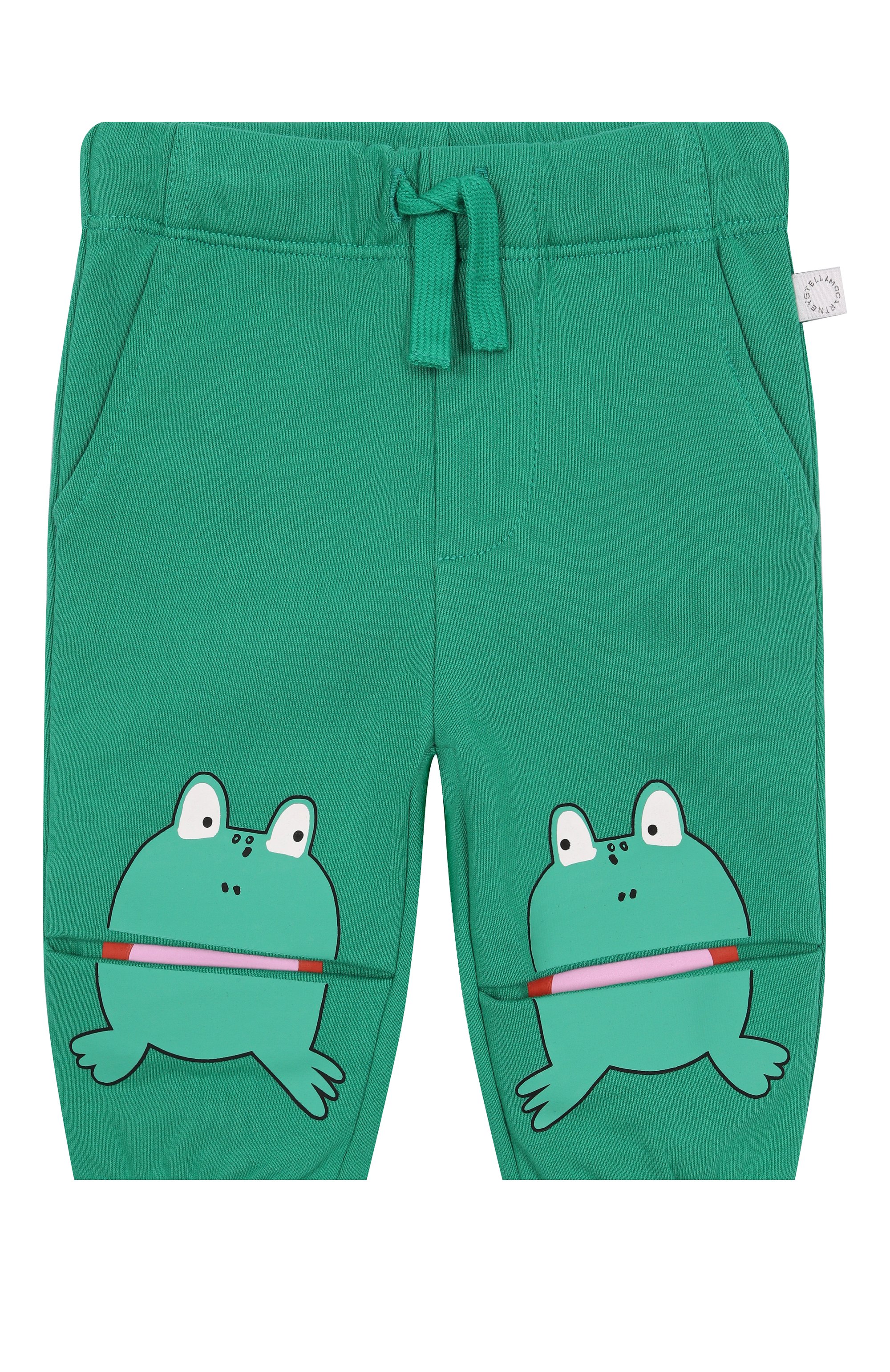 Хлопковые джоггеры STELLA MCCARTNEY зеленого цвета по цене 10950 руб., арт. TW6560, фото 1 Хлопковые джоггеры STELLA MCCARTNEY, арт. TW6560, фото 1