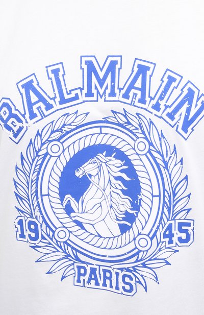 Хлопковая футболка BALMAIN, арт. UF01351/I589, фото 5