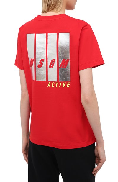 Хлопковая футболка MSGM, арт. 2945MDM18 207648, фото 4