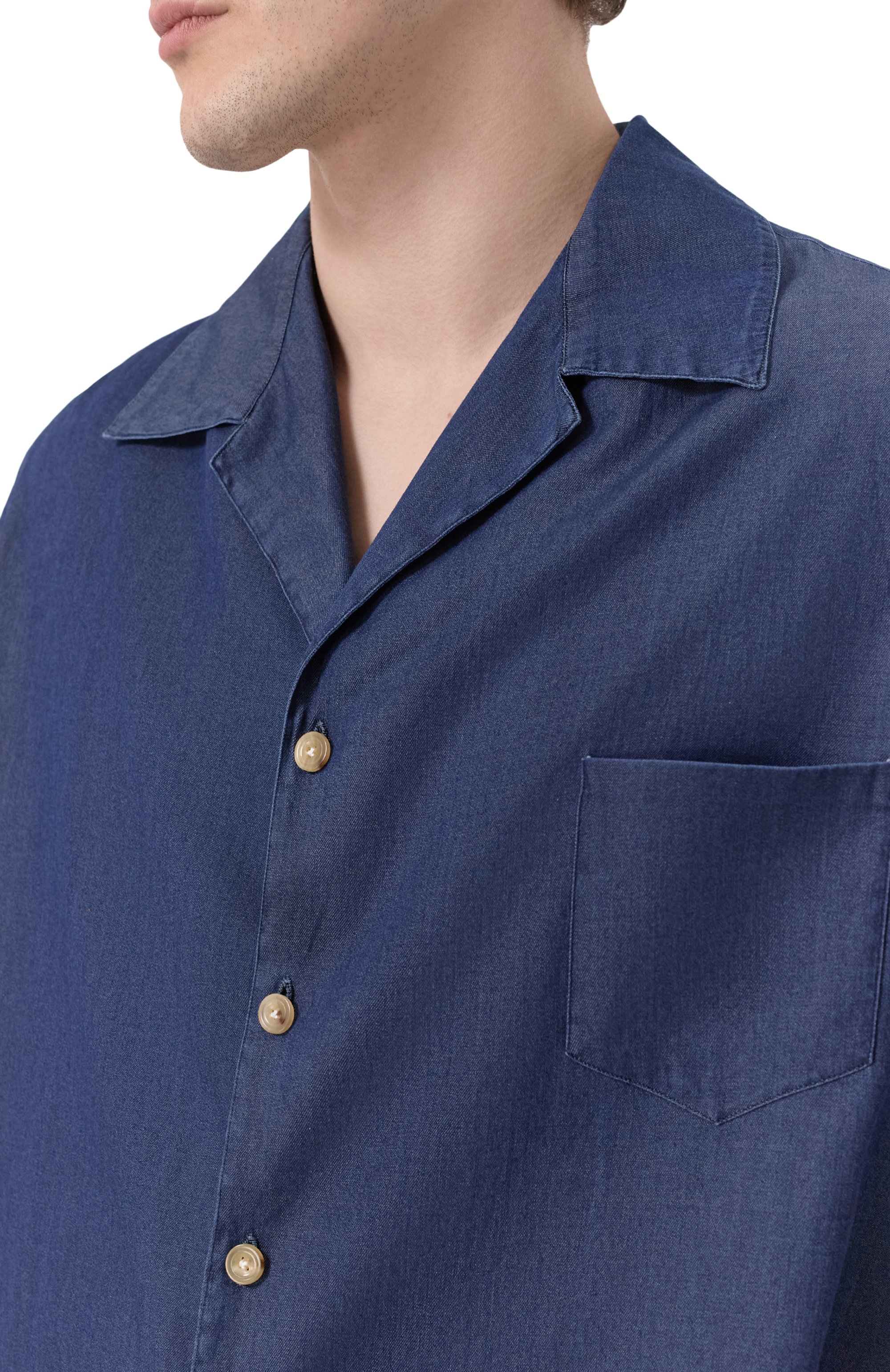 Хлопковая рубашка KITON, арт. UMC028H0922702, фото 5