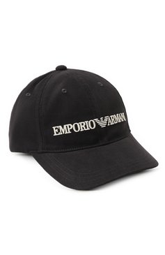 Мужская бейсболка EMPORIO ARMANI синего цвета, арт. 627901/CC994 | Фото 1 (Материал: Текстиль, Хлопок; Материал сплава: Проставлено; Нос: Не проставлено)