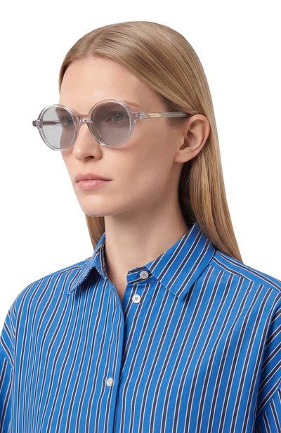 Солнцезащитные очки BOTTEGA VENETA серого цвета по цене 45500 руб., арт. BV1430S 004, фото 2 Солнцезащитные очки BOTTEGA VENETA, арт. BV1430S 004, фото 2