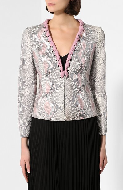 Кожаный жакет GIORGIO ARMANI, арт. 2AG01P/2AP08/PRET, фото 3