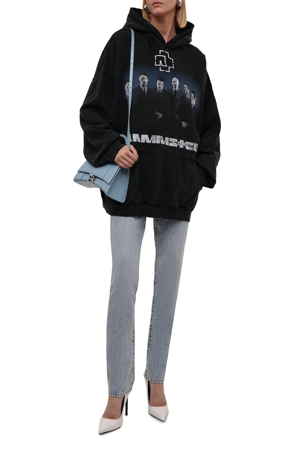 Хлопковое худи balenciaga x rammstein BALENCIAGA, арт. 651799/TLV53, фото 6