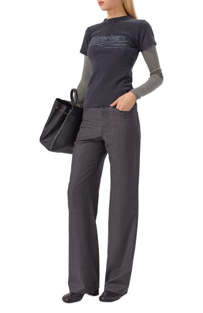 Шерстяные брюки BALENCIAGA, арт. 850689/TPT05, фото 2