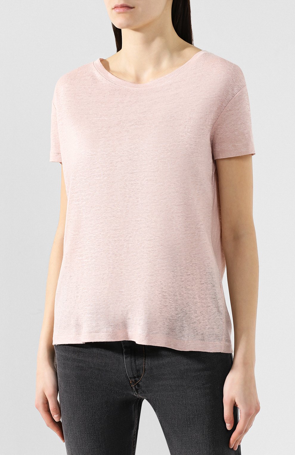 Льняная футболка ACNE STUDIOS, арт. 15G176, фото 3