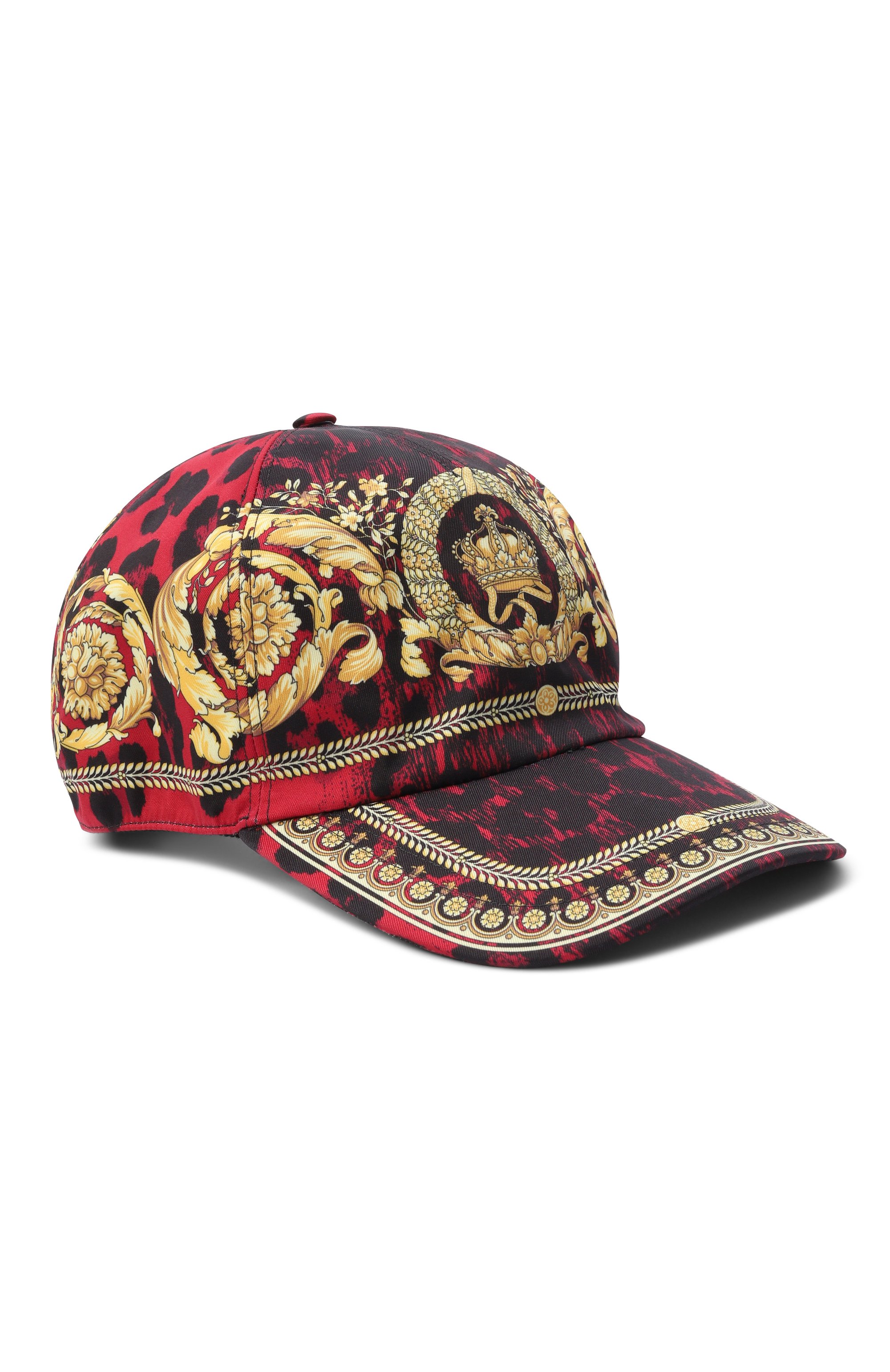 Бейсболка VERSACE красного цвета по цене 46850 руб., арт. 1012214/1A12419, фото 1 Бейсболка VERSACE, арт. 1012214/1A12419, фото 1