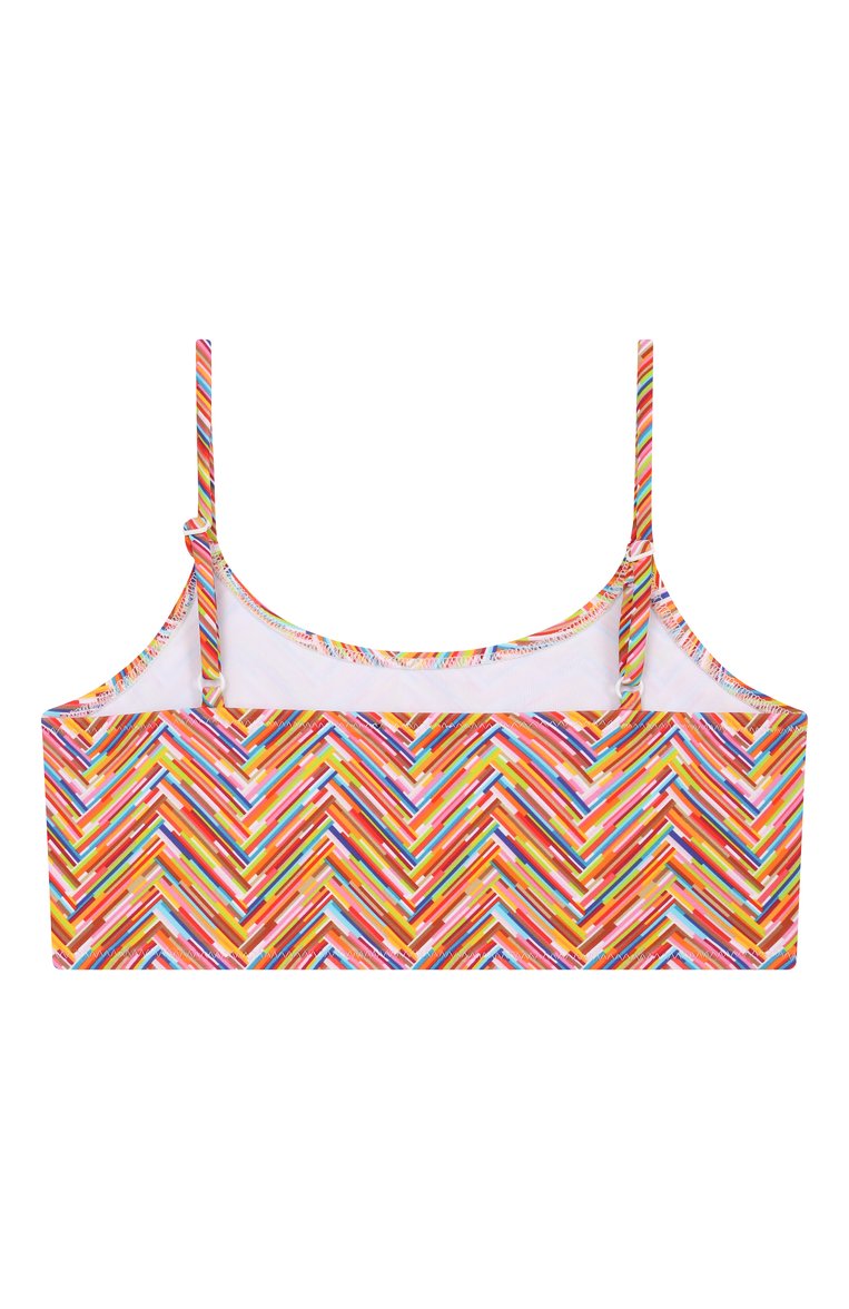 Детского раздельный купальник MISSONI разноцветного цвета, арт. MWCA19/Z2889/6-10 | Фото 3 (Нос: Не проставлено; Девочки Кросс-КТ: Купальники-пляж; Принт: С принтом; Материал внешний: Синтетический материал; Ростовка одежда: 6 лет | 116 см, 8 лет | 128 см, 10 - 11 лет | 140 - 146см)