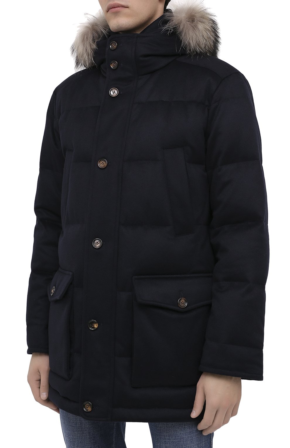 Пуховик KIRED темно-синего цвета по цене 299500 руб., арт. WANIEW6818019001, фото 4 Пуховик KIRED, арт. WANIEW6818019001, фото 4