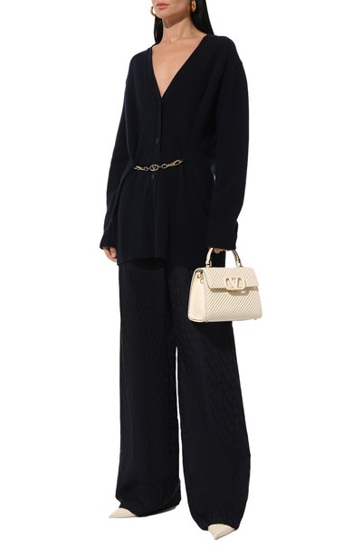 Шерстяной кардиган VALENTINO темно-синего цвета по цене 192000 руб., арт. 5B3KA08F8PL, фото 2 Шерстяной кардиган VALENTINO, арт. 5B3KA08F8PL, фото 2