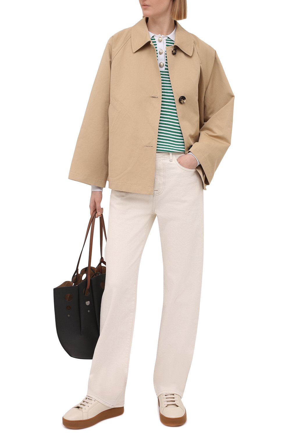 Куртка из хлопка и льна MARNI, арт. GIMA0149A0/TCZ35, фото 2