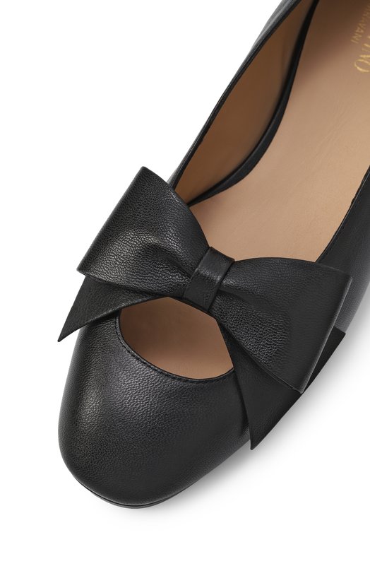 Кожаные балетки Bowow Valentino 6Y0S0K43/WIX Чёрный  6Y0S0K43/WIX Фото 7