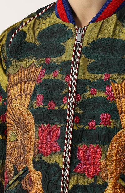 Бомбер на молнии с вышивкой GUCCI, арт. 493711/Z463G, фото 5