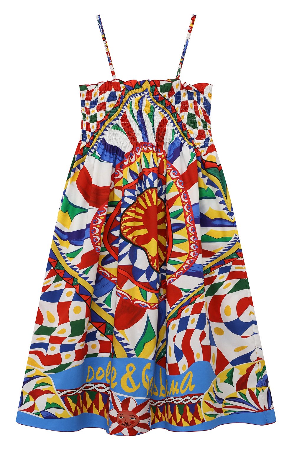 Хлопковый сарафан DOLCE & GABBANA, арт. L52DA6/G7J5F/8-14, фото 1