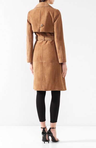 Кожаный плащ YVES SALOMON, арт. 9EYM24205AVXX, фото 4