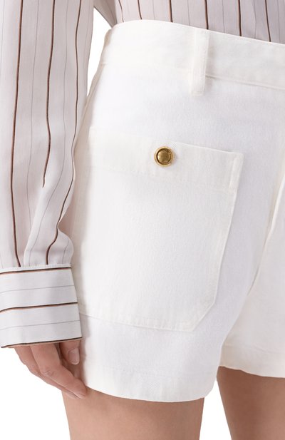 Джинсовые шорты the cruise FRAME DENIM белого цвета по цене 39400 руб., арт. 4026728/THE CRUISE SH0RT, фото 5 Джинсовые шорты the cruise FRAME DENIM, арт. 4026728/THE CRUISE SH0RT, фото 5