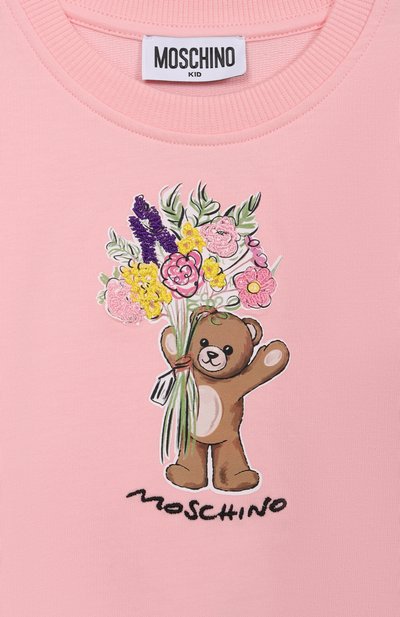 Хлопковый свитшот MOSCHINO, арт. HLF02M/LDA00_001, фото 3