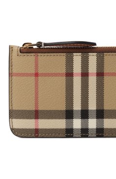 Женский футляр для кредитных карт BURBERRY бежевого цвета, арт. 8094427 | Фото 4 (Нос: Не проставлено; Материал: Пластик)