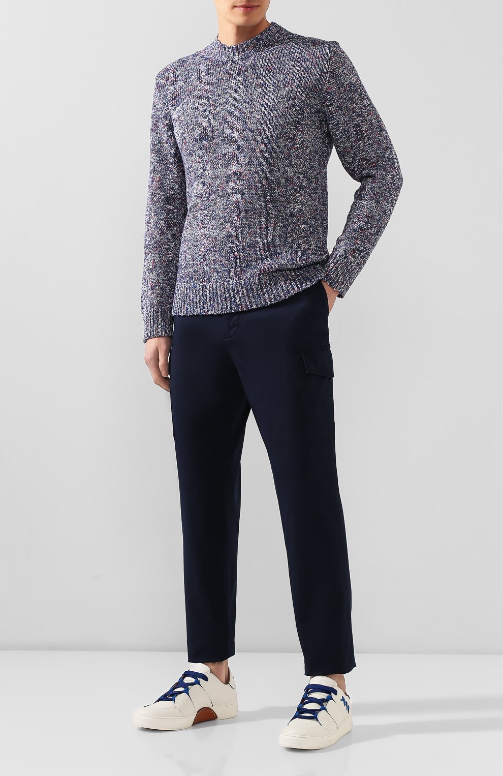 Хлопковый свитер ZEGNA, арт. VUR30/ZZ110, фото 2