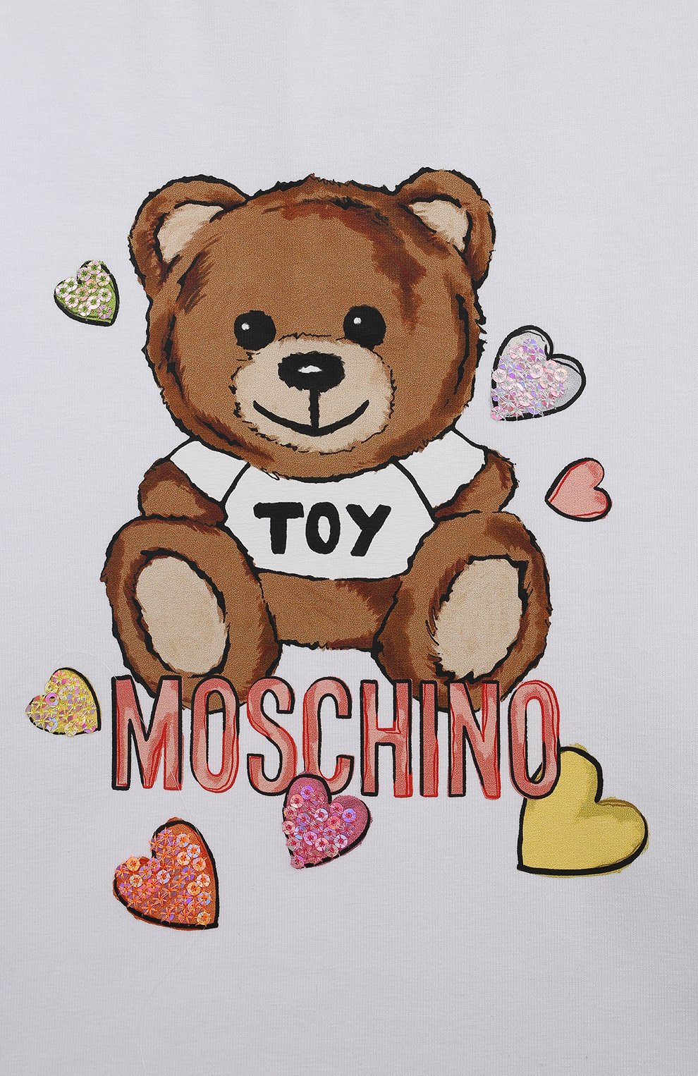 Хлопковая футболка MOSCHINO, арт. MDM03F/LBA10, фото 3